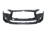 2018 2019 2020 2021 2022 2023 2024 Infiniti Q50 Q50s Sports Front Bumper Fog Light Covers Grille Complete With Holes - Bumper & Body Parts