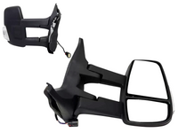 2020-2024 Ford Transit 150 250 350 350HD Right Front Door Power Side Rear View Mirror Heated Signal Manual Folding With BSM ( Blind Spot Monitoring ) Long Arm Passenger - Bumper & Body Parts