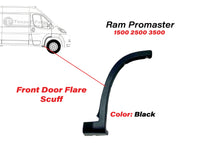 2019 2020 2021 2022 2023 2024 2025 2026 Ram ProMaster 1500 2500 3500 Front Door Flare Scuff Trim Molding Right Passenger Side Black