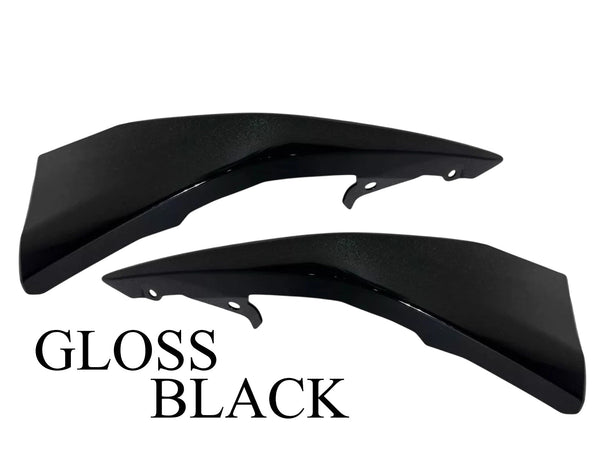 2025 Toyota Camry SE Left Right Front Bumper Side Lower Molding Trim Gloss Black Set