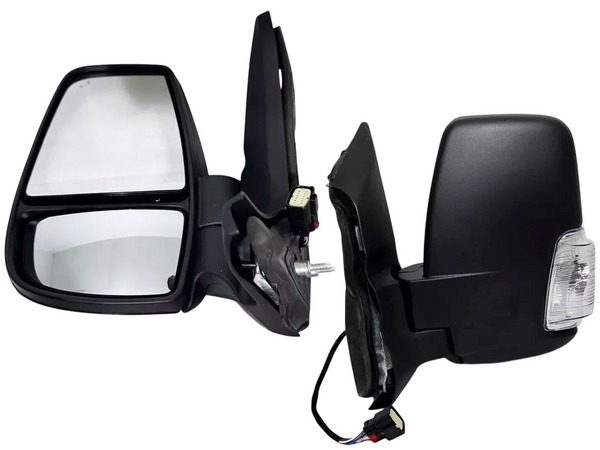 2020-2024 Ford Transit 150 250 350 350HD Left Front Door Power Side Rear View Mirror Heated Signal Manual Folding With BSM ( Blind Spot Monitoring )