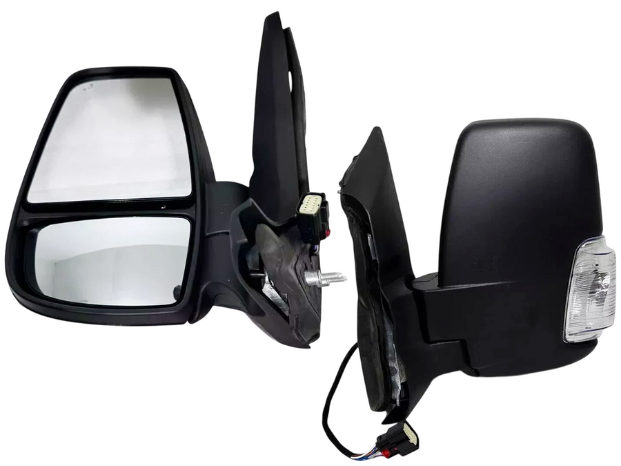 2020-2024 Ford Transit 150 250 350 350HD Left Front Door Power Side Rear View Mirror Heated Signal Manual Folding With BSM ( Blind Spot Monitoring )