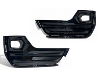 2022 2023 2024 GMC Terrain AT4 SLT Left Right Front Bumper Fog Light Cover Driver & Passenger Gloss Black Set
