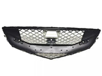 2021 2022 2023 Genesis G80 Front Bumper Upper Grille With Sensor Holes & Camera Option Gloss Black - Bumper & Body Parts
