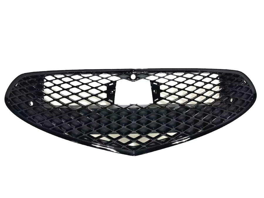 2022-2023 Genesis G70 Front Bumper Upper Grille With Camera Option & Sensor Holes Gloss Black
