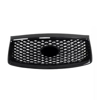 2018-2021 Infiniti QX80 Front Bumper Upper Grille Gloss Black - Bumper & Body Parts