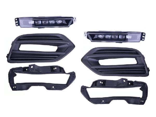 2019 2020 2021 Honda HRV HR-V Touring Left Right Front Bumper LED Fog Light Lamp With Cover & Bracket Set