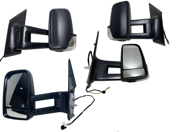 2019 2020 2021 Mercedes-Benz Freightliner Sprinter Left Right Front Door Side Rear View Mirror Long Arm Set