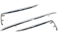 2021 2022 2023 2024 Nissan Kicks Nissan Kicks S SV Left Right Lower Front Bumper Chrome Molding Trim 3-PCS