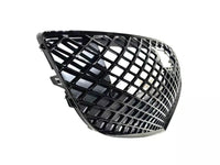 2021 2022 2023 Genesis G80 Front Bumper Upper Grille With Sensor Holes & Camera Option Gloss Black - Bumper & Body Parts