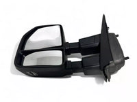 2017-2022 Ford F-250 F-350 Super Duty Left Front Door Side Rear View Mirror Heated Signal Puddle Light Power Adjustment With BSM (Blind Spot Monitoring) Black Textured Driver - Bumper & Body Parts