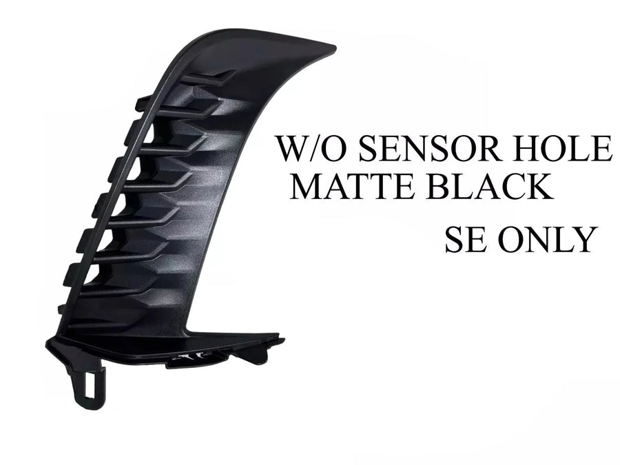 2025 Toyota Camry SE Right Front Bumper Side Molding Trim W/o Sensor Hole Matte Black