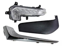 2016-2018 Chevrolet Malibu Front Bumper Running Light Lamp Cover Chrome Right Passenger Side - Bumper & Body Parts
