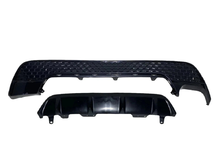 2020 2021 2022 Toyota Corolla XSE SE Rear Bumper Lower Valance With Molding Trim Gloss Black
