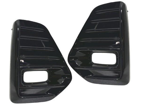 2021 2022 2023 2024  Nissan Kicks SR Front Bumper Fog Light Cover Left & Right Side Gloss Black