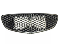 2022-2023 Genesis GV70 Front Bumper Upper Grille With Camera Option Dark Chrome Mesh - Bumper & Body Parts
