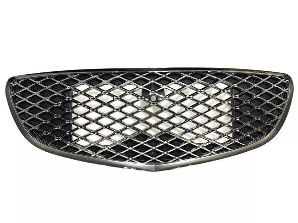 2022-2023 Genesis GV70 Front Bumper Upper Grille With Camera Option Dark Chrome Mesh