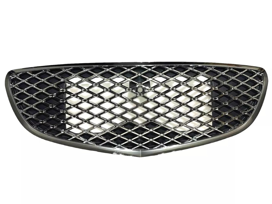 2022-2023 Genesis GV70 Front Bumper Upper Grille With Camera Option Dark Chrome Mesh