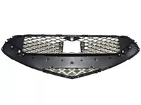 2022-2023 Genesis G70 Front Bumper Upper Grille With Camera Option & Sensor Holes Dark Chrome - Bumper & Body Parts