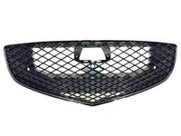 2021 2022 2023 Genesis G80 Front Bumper Upper Grille With Sensor Holes & Camera Option Gloss Black - Bumper & Body Parts
