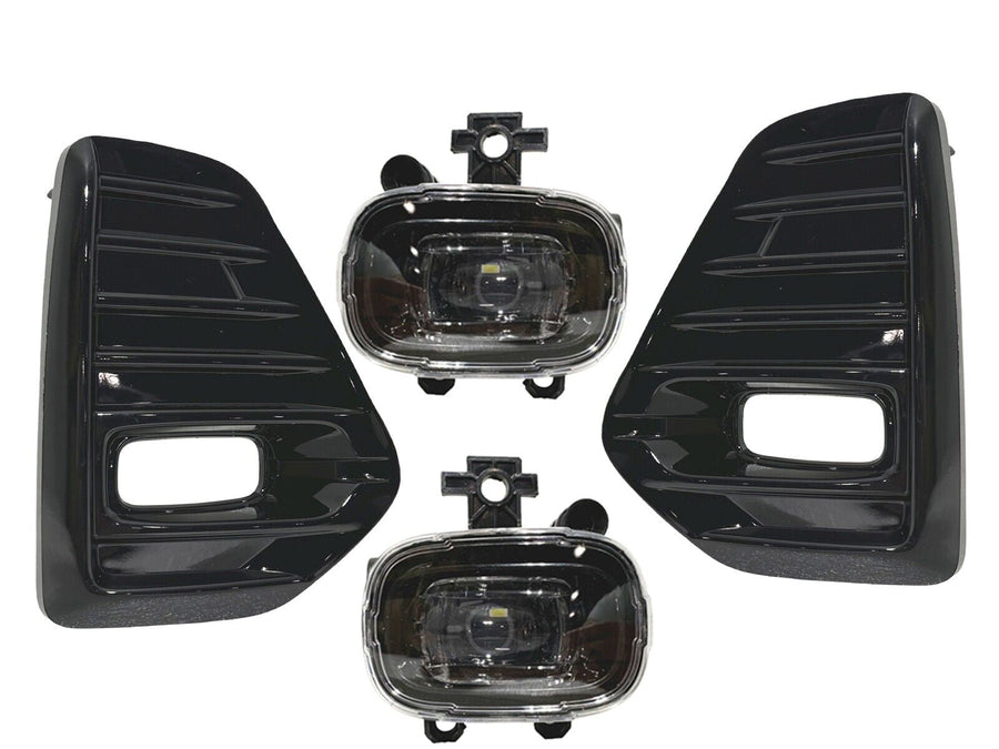 2021 2022 2023 Nissan Kicks Front Bumper Fog Light Lamp With Cover Left & Right Side Gloss Black
