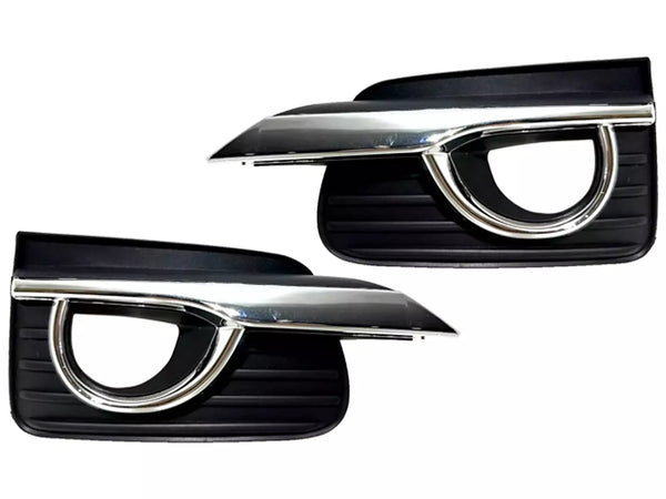 2014 2015 2016 2017 Infiniti Q50 Front Bumper Fog Light Cover Left Driver & Right Passenger Set