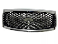 2018 2019 2020 2021 Infiniti QX80 Front Bumper Upper Grille With Camera Option Chrome - Bumper & Body Parts