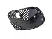 2022-2023 Genesis G70 Front Bumper Upper Grille With Camera Option & Sensor Holes Gloss Black - Bumper & Body Parts