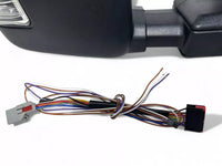 2017-2022 Ford F-250 F-350 Super Duty Right Front Door Side Rear View Mirror Heated Signal Puddle Light Power Adjustment With BSM (Blind Spot Monitoring) Chrome Textured Passenger - Bumper & Body Parts