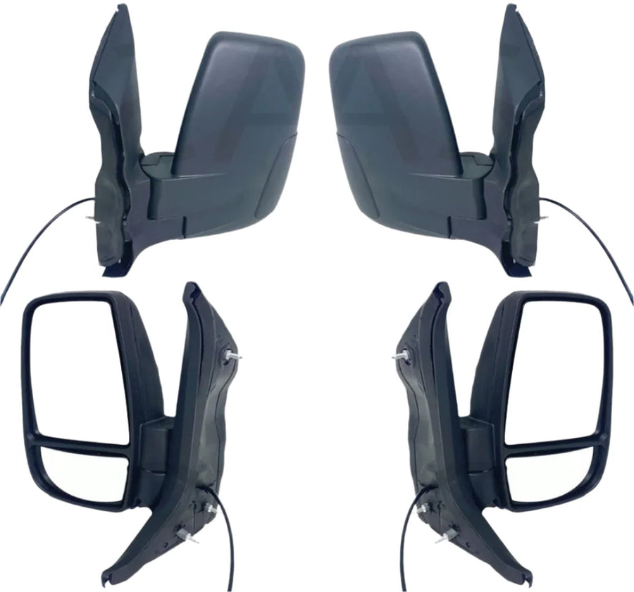 2015 2016 2017 2018 2019 2020 2021 2022 2023 2024 Ford Transit Front Left Right Door Side Rear View Mirror Short Arm Set Driver Passenger