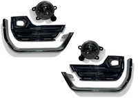 2022 2023 2024 GMC Terrain SLT Left Right Front Bumper Fog Light Lamp With Cover &amp; Chrome Molding Trim Driver &amp; Passenger Set